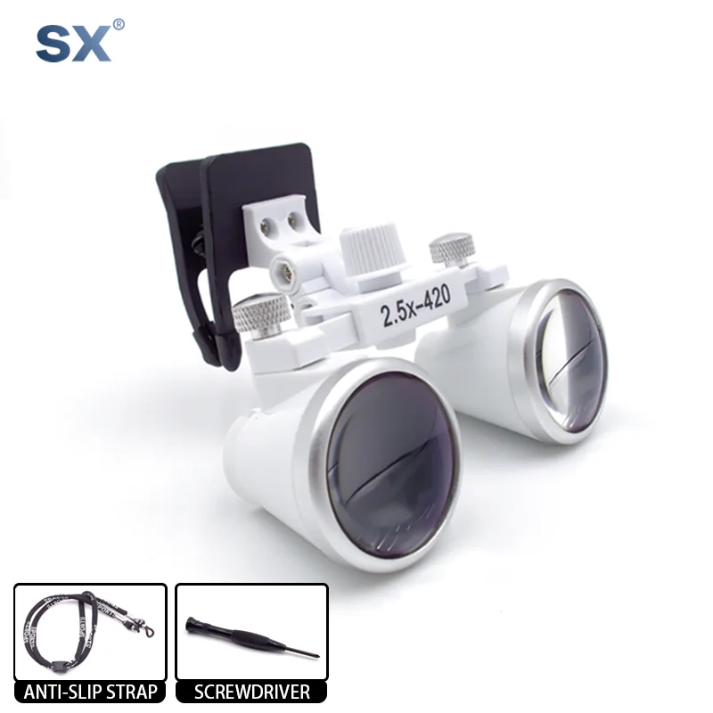 

2.5/3.5X Dental Loupes Clip-on Binocular Magnifier for Dental Lab Equipment Medical Magnifiers for ENT Stomatology Ophthalmology