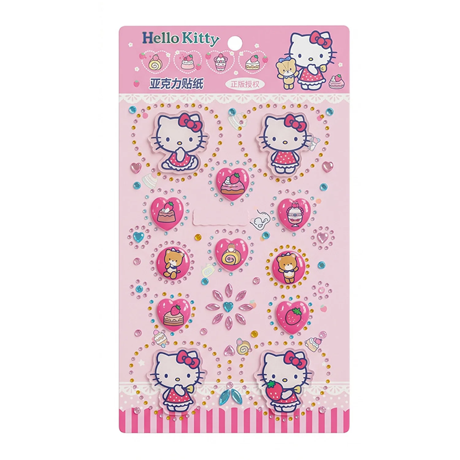 Sticker met Hello Kitty-thema, schattige, lieflijke patronen, stickers voor notitieboekjes, scrapbooks, telefoonhoesjes, tiener DIY-decoratie, cadeau