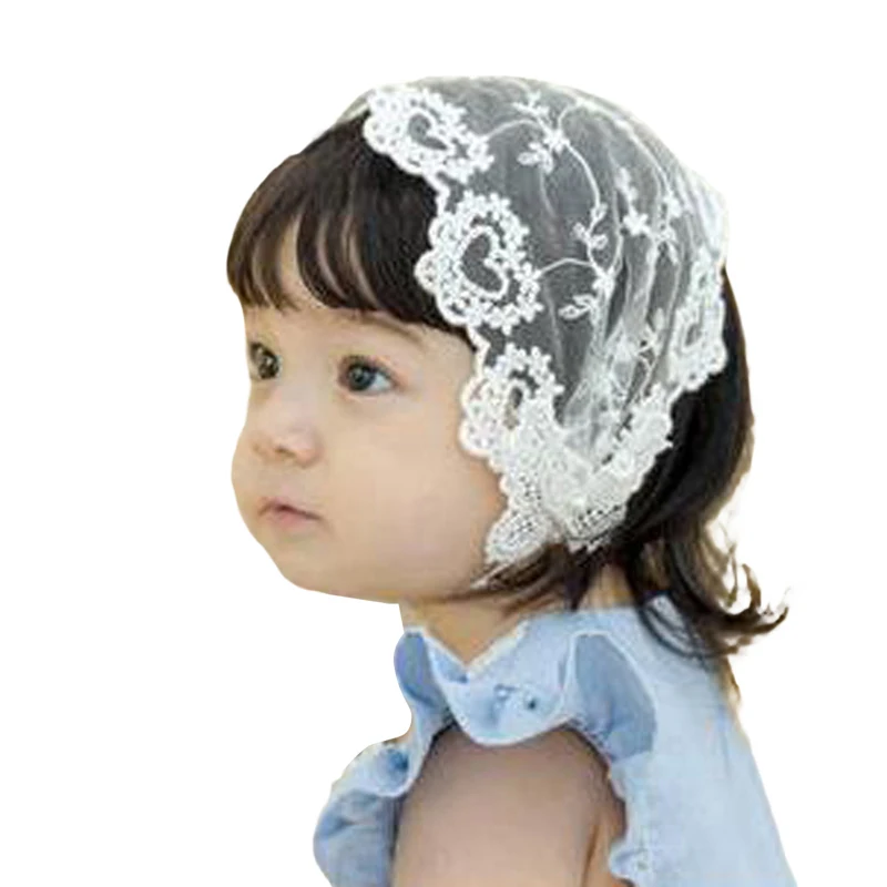 Baby Girls Wide Lace Headbands Soft Cute Hair Bands for Newborn Toddlers Hair Accessories Photography Props