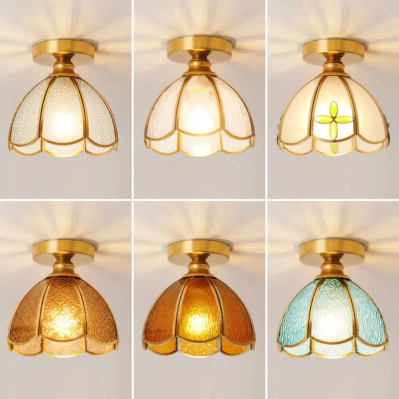 

Daguan Garden Entrance Aisle Light American Retro Corridor Ceiling Light Entry Light Medieval Balcony Lighting led