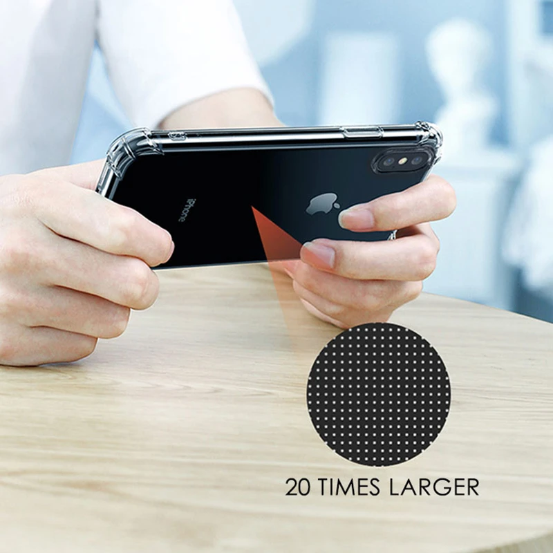 Skinlee-Transparente Silicone Shockproof Airbag Capa para Nokia, HMD Pulso Pro, Back Case, Plus