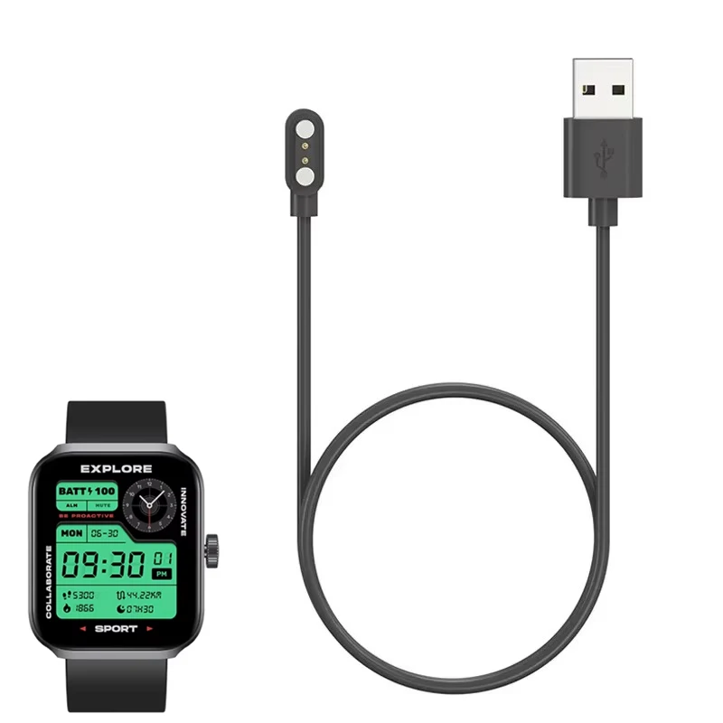 Smartwatch doca carregador adaptador cabo de carregamento usb fio de carga de energia para zeblaze além 3 plus acessórios relógio inteligente