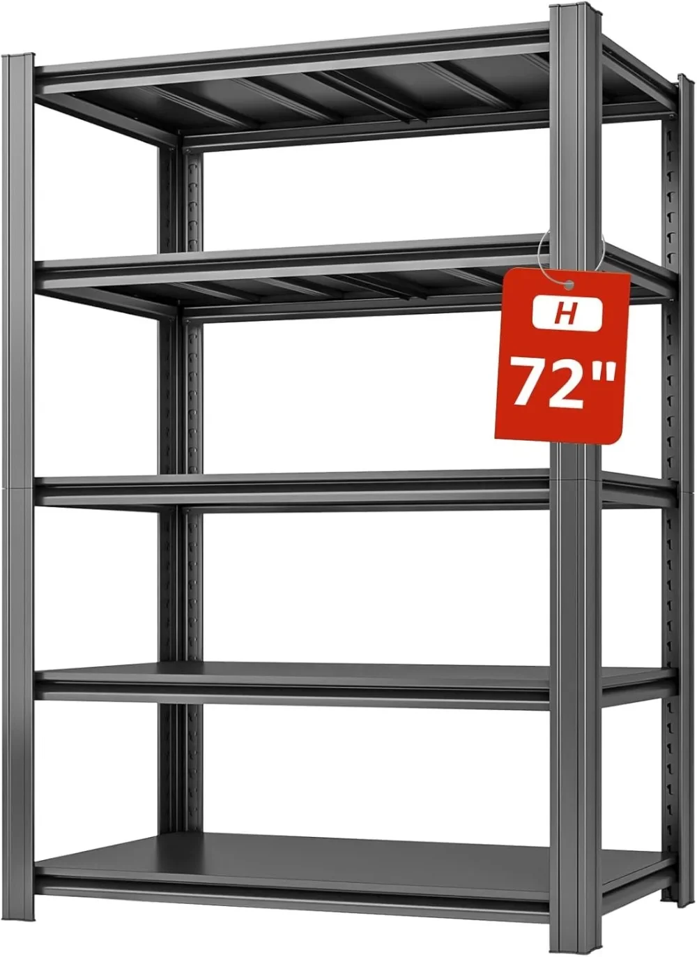 5 Tier Metal Shelving Unit, 72