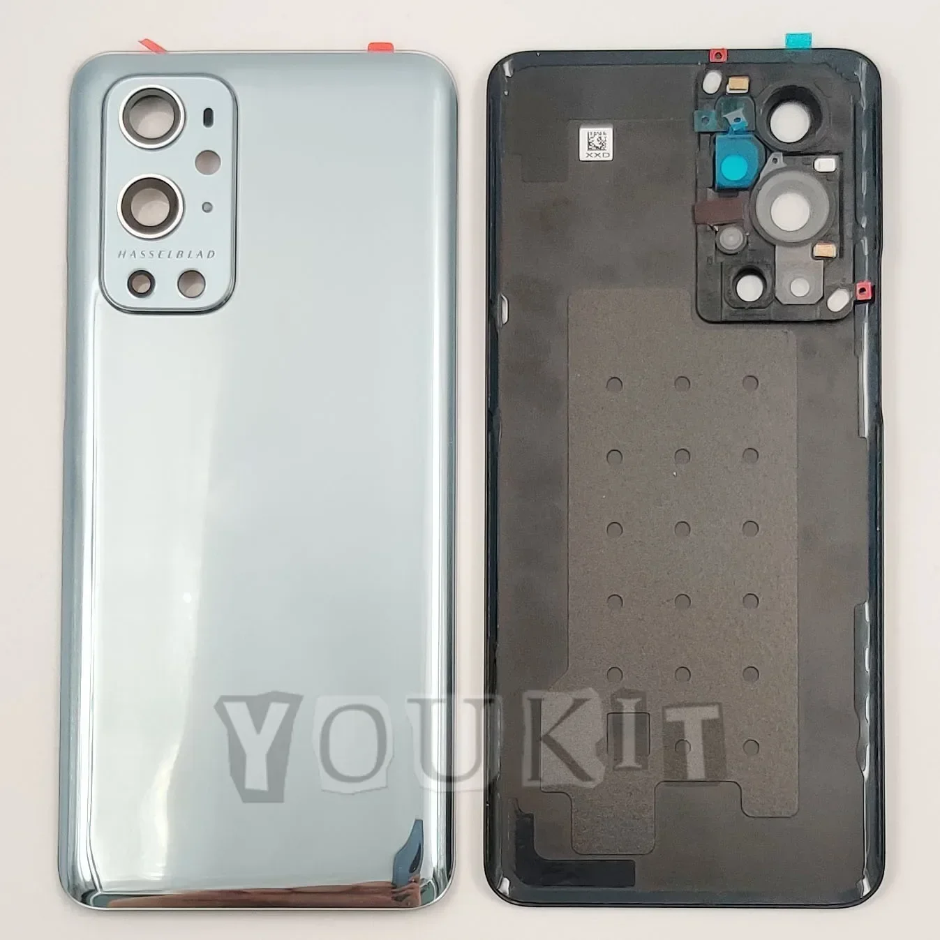 A+++ Gorilla Glass dla OnePlus 9 Pro Pokrywa baterii Twarda tylna pokrywa Drzwi Tylna obudowa Panel Obudowa + Naklejka samoprzylepna na obiektyw