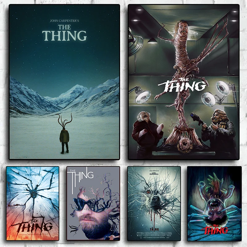 Classic Horror Movie The Thing Posters Print Canvas Painting John Carpenter Wall Art Picture For Bedroom Home Decoration