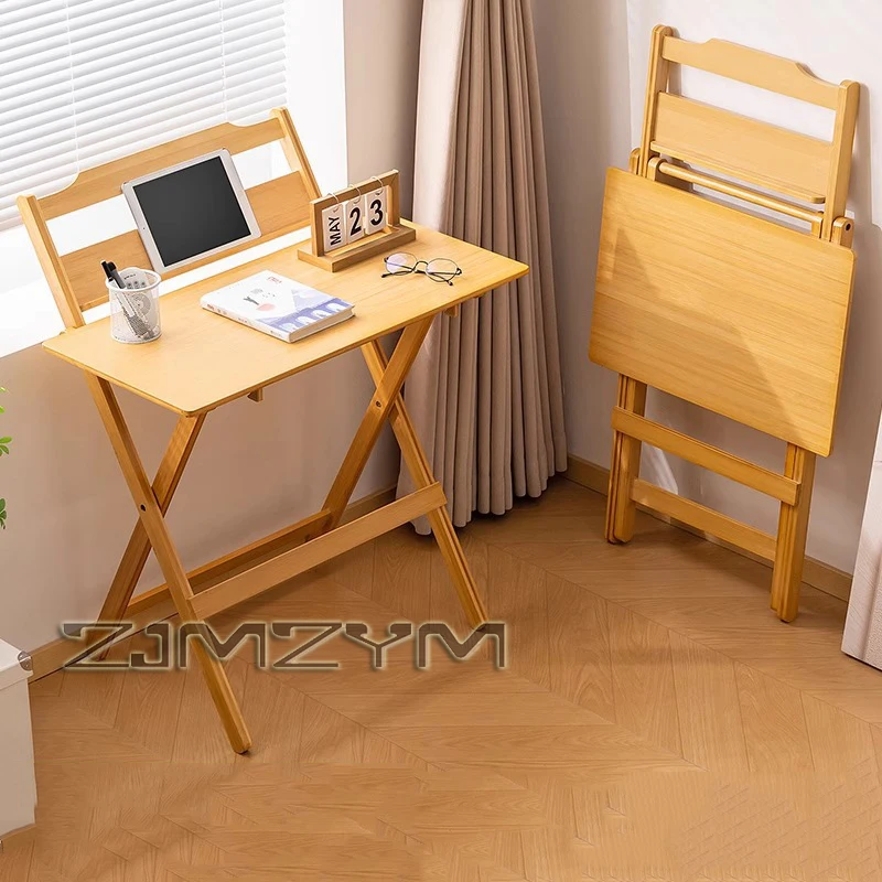 Multifunctional Foldable Desk No Assembly Computer Desk Simple Writing Table for Dorm Bedroom Student Home Office