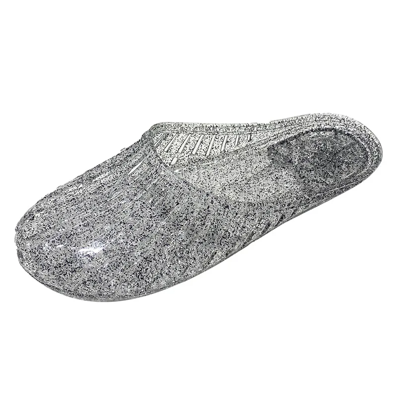 ​ شرائح شفافة مقاومة للرائحة، نظام ثقب التهوية، نعل محكم غير قابل للانزلاق، ديكور صغير مريح داخلي