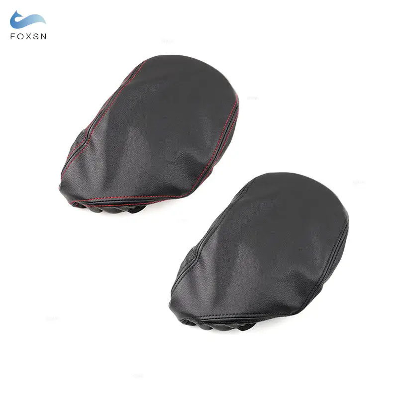 Car Styling Center Control Armrest Box Cover Microfiber Leather/Suede Leather Trim For Dodge Challenger 2015 2016 2017 2018 2019