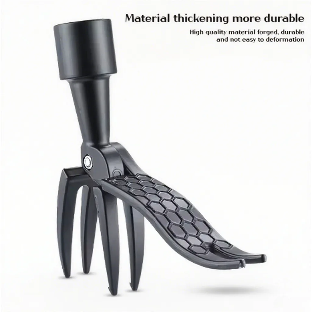 Black Weeding Head Replacement, Stand‑Up Weeding Tool with Gardening Claw Foot Pedal for Digging, Weeding and Root Removing Use