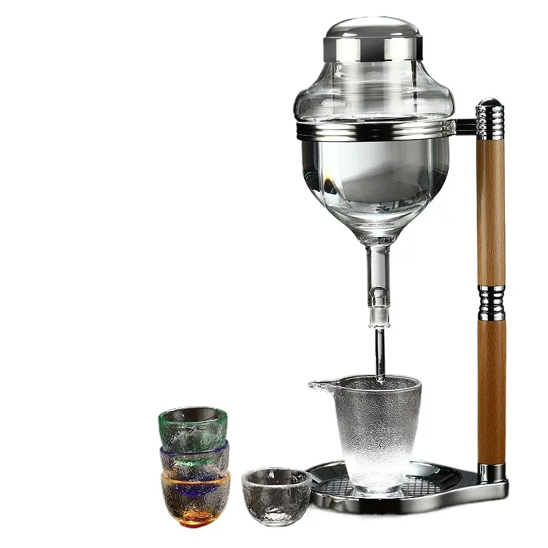 Japanese-style sake set, ice wine jug, wine cooler, dispenser, drip-type water valve type warm wine jug, the sam