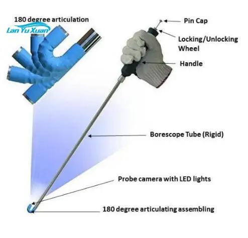 Automotive Boat Truck Motorcycle Engine Borescope Tube And Pipe Inspection USB Digital Semi-Rigid Articulating Borescope MST6003