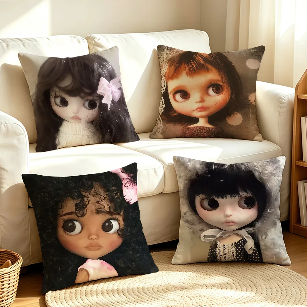 Doll 31Style B-BlyThe-S cushion cover Soft Smooth Pillow Case Hidden Zipper Washable Decorative Couch Office Gift