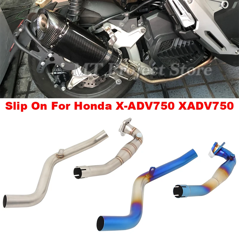 

Motorcross Exhaust Front Pipe Motorcycle Muffler Modifide Stainless Steel Link Tube Link For Honda X-ADV 750 X ADV750 XADV 750