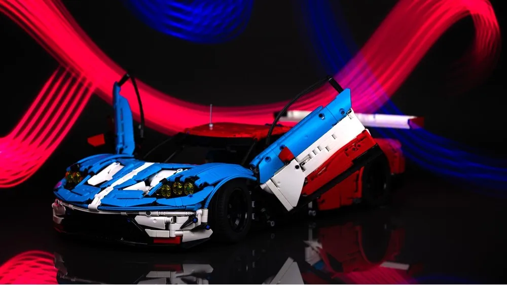 

Строительные блоки MOC GT1 8, большая модель автомобиля, строительные игрушки для мальчиков, модуль украшений «сделай сам»