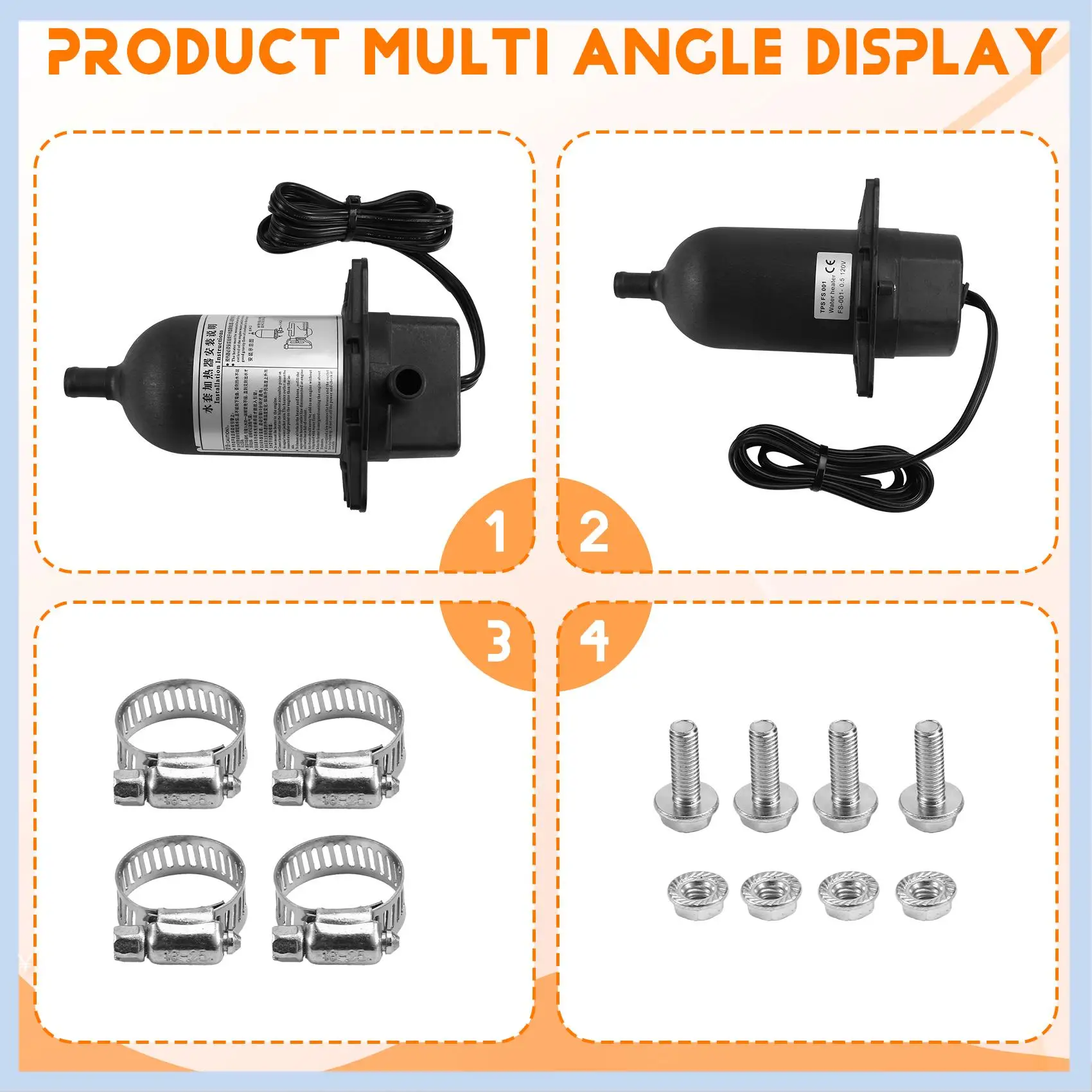 

AS63-500W Дизельный генератор, нагреватель, 120 В, самоциркуляционный предварительный нагреватель, термостат, водонагреватель, детали дизельной оболочки