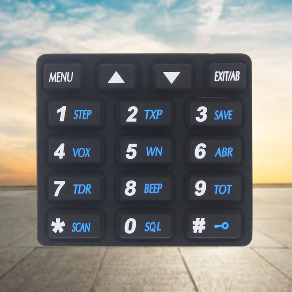 Silicone Numeric Keyboard Maintenance Numeric Keypad Keyboard Replacement Parts Two Way Radio Keyboard for Baofeng -82 -82HP