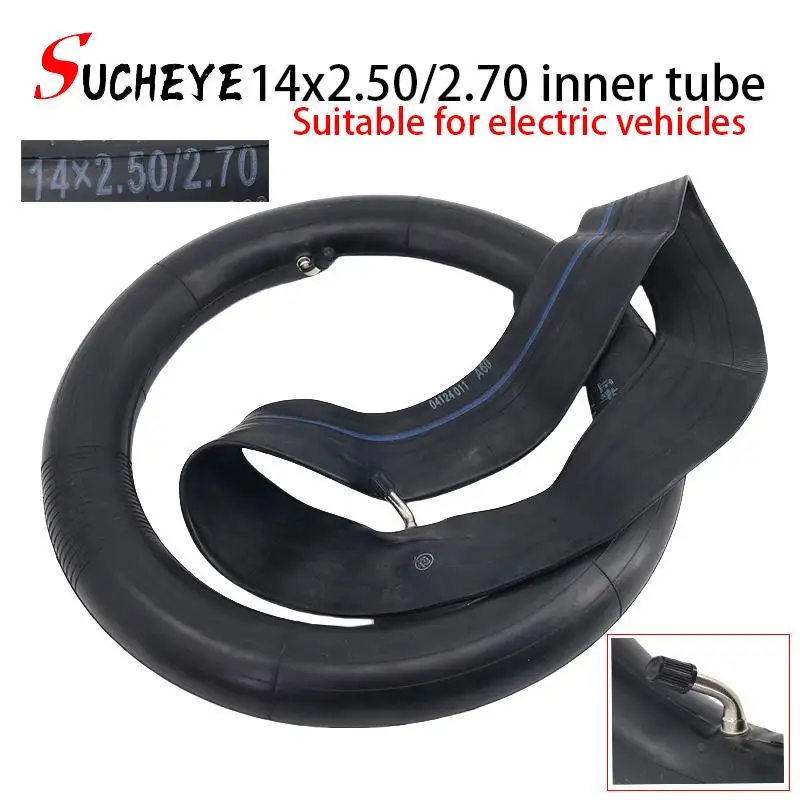 Electric Bicycle Curved mouth Electric BIke 14x2.50/2.70 inner tube for electric bicycles/electric scooters New 14 inches E-bike