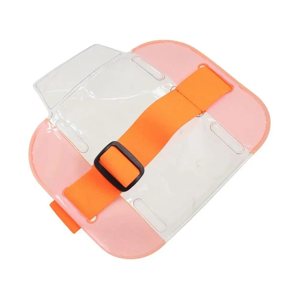 

Portable Women Arm Elastic Band Bag Card Bag Men ID Badge Holder Credit Card Case Photo Armband Transparent Elastic Arm Band
