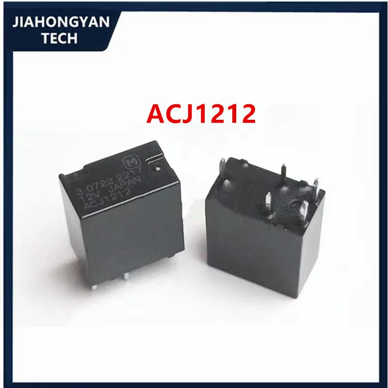 1PCS 2PCS 5PCS Original ACJ1112 ACJ1212 12V car central control 5-pin group conversion electromagnetic DC relay