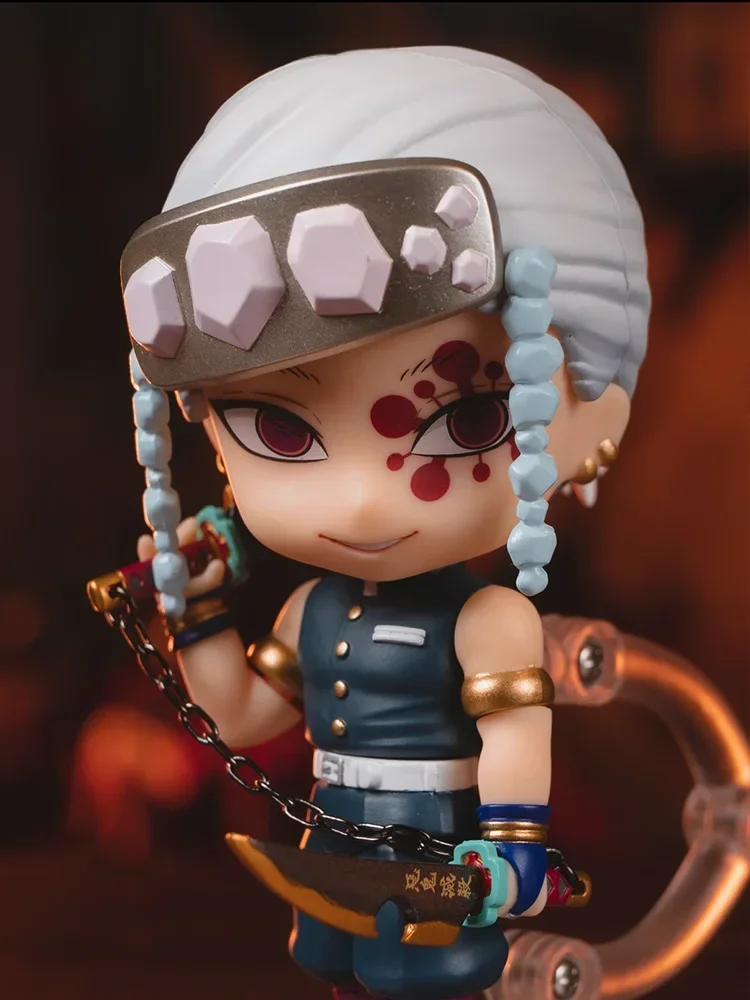 جديد ابتسامة جيدة Nendoroid شيطان القاتل Uzui Tengen نموذج أنيمي ألعاب شخصيات الحركة غرفة الاطفال زخرفة فتاة الهدايا جمع