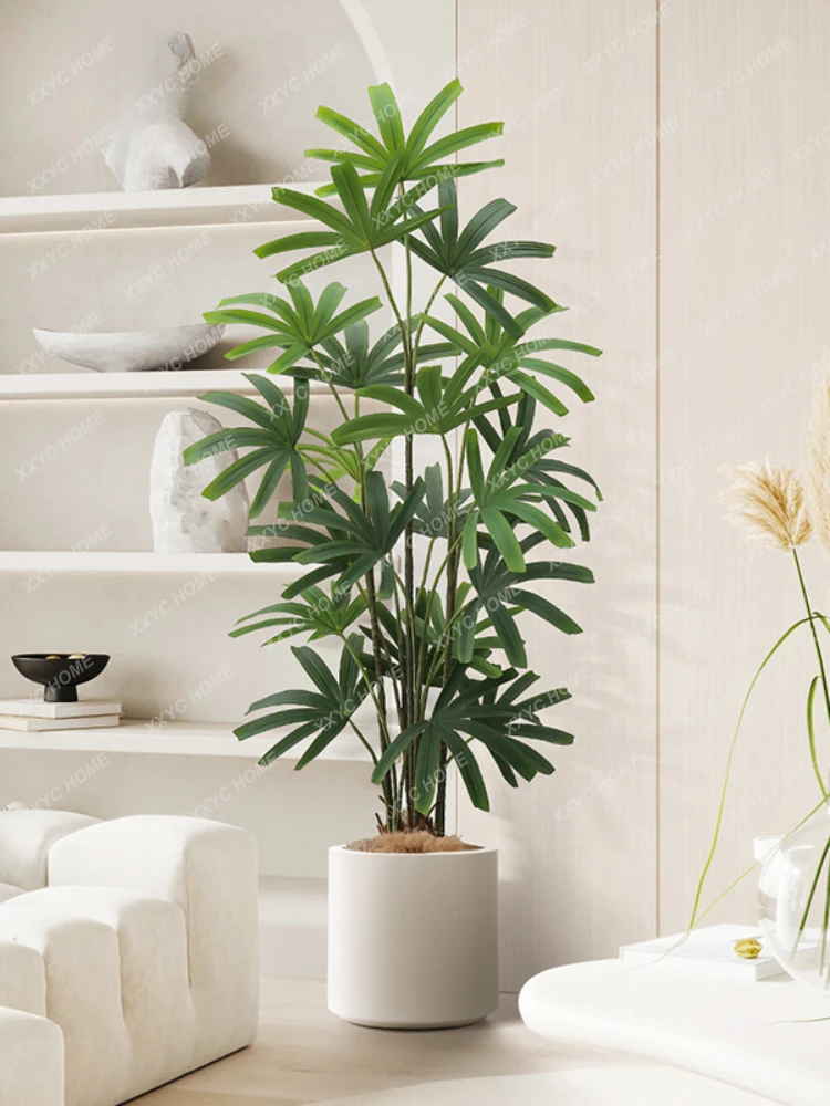 Simulation Bamboo Sunflower Plant Living Room Interior Floor Fake Green Plant Bonsai Decoration