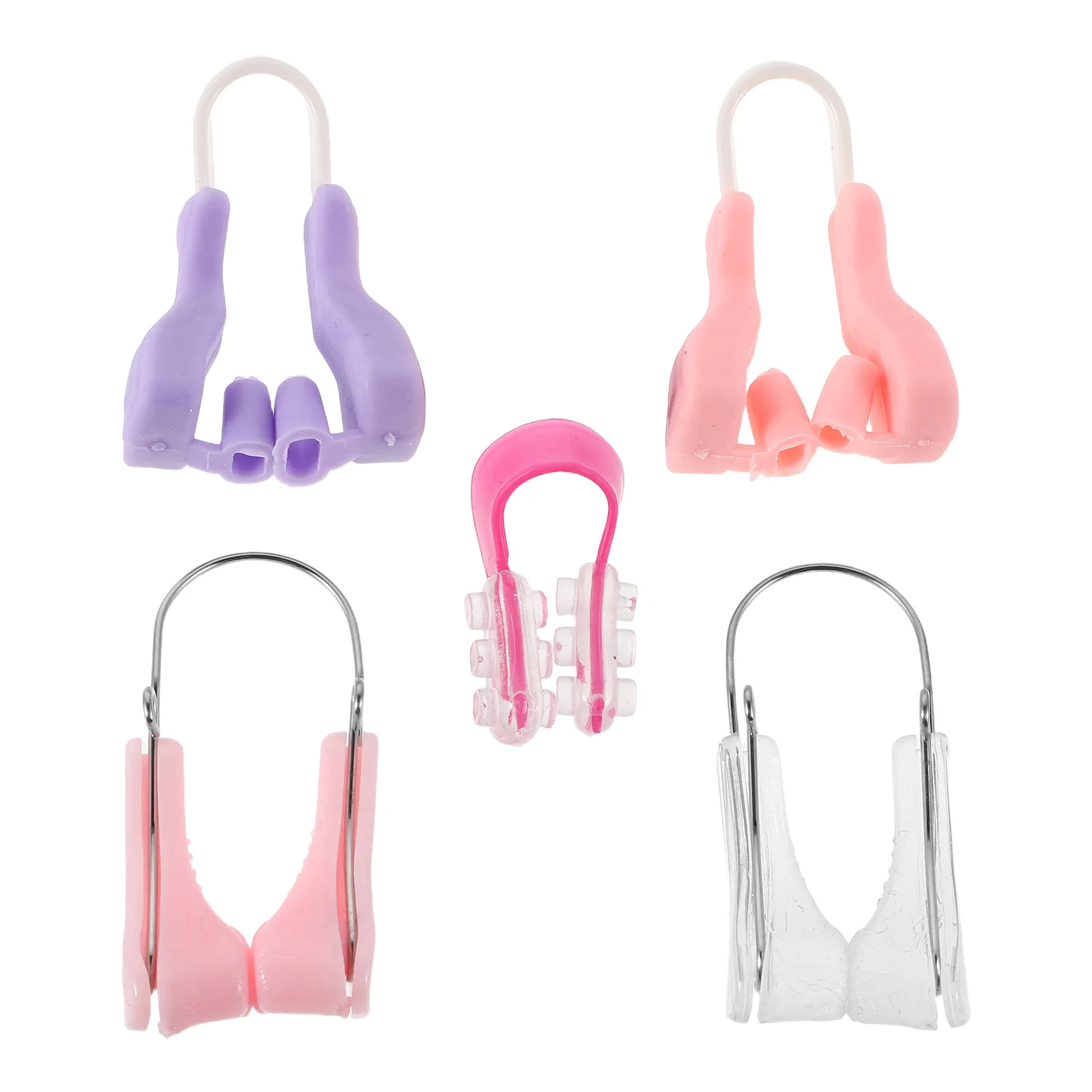 Lève-nez Invisible en Silicone souple, 5 pièces, pour l'amélioration de la respiration, utilisation jour et nuit, rehausseur de hauteur de pont plus mince