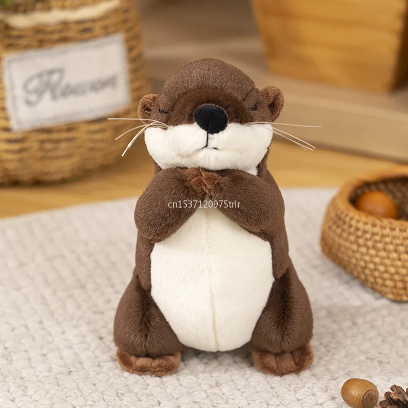 19 ซม.ใหม่น่ารักการ์ตูน Wishing Otter Plush ของเล่นเด็กทารกน่ารักน่ารักตุ๊กตายัดไส้ตุ๊กตาสําหรับวันหยุดคริสต์มาสของขวัญวันเกิด