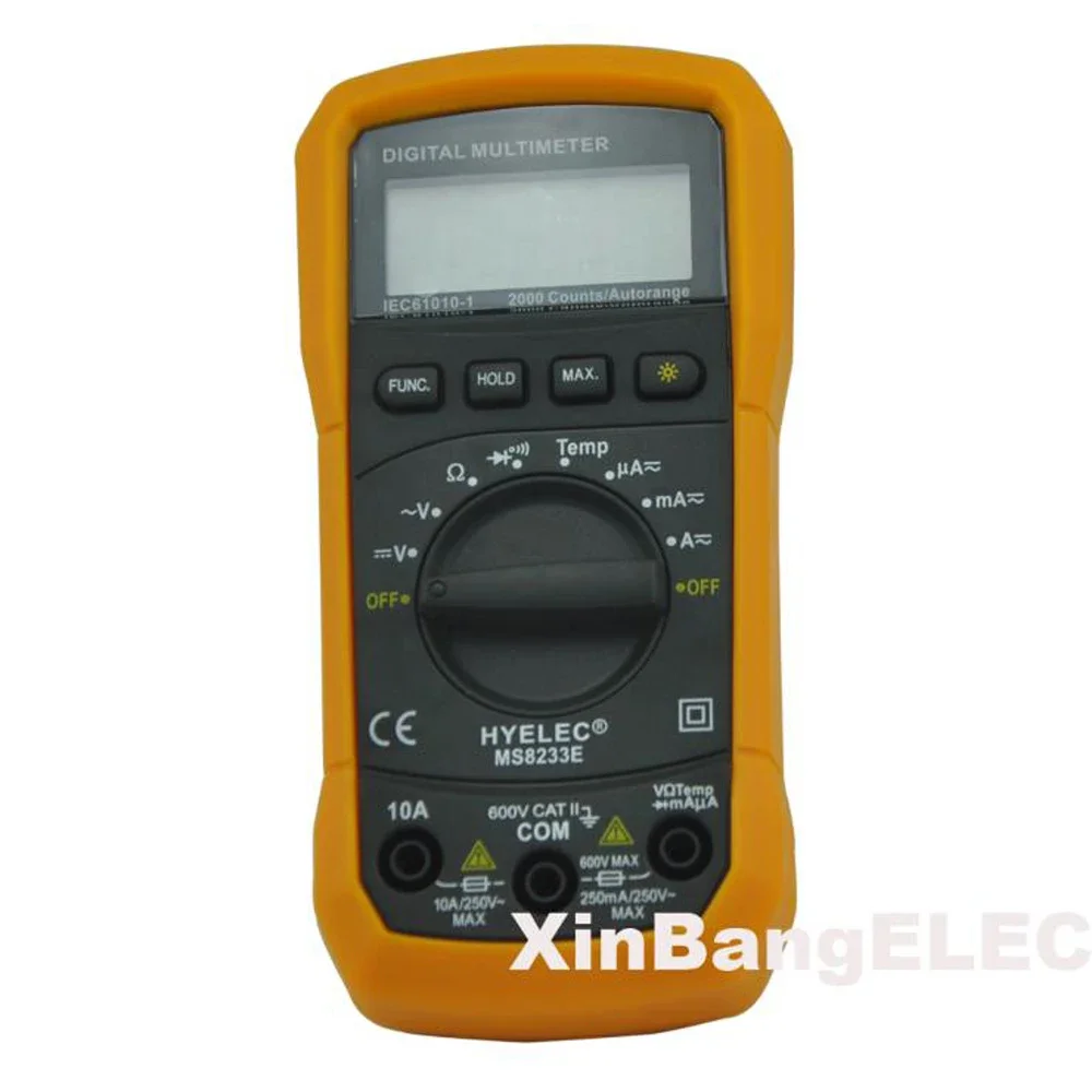 Digital Multi Function Multimeter DMM AC DC Ammeter Voltage Resistance Multitester Tester 2000 Counts / Back light