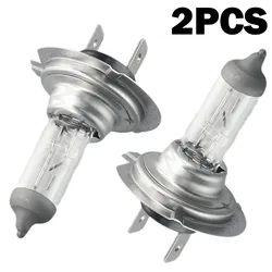 2Pcs 12V Car H7 Xenon Halogen Headlight Bulbs 55W 6000K White Car High/Low Beam Light Lamp Bulb H7 Halogen Headlights