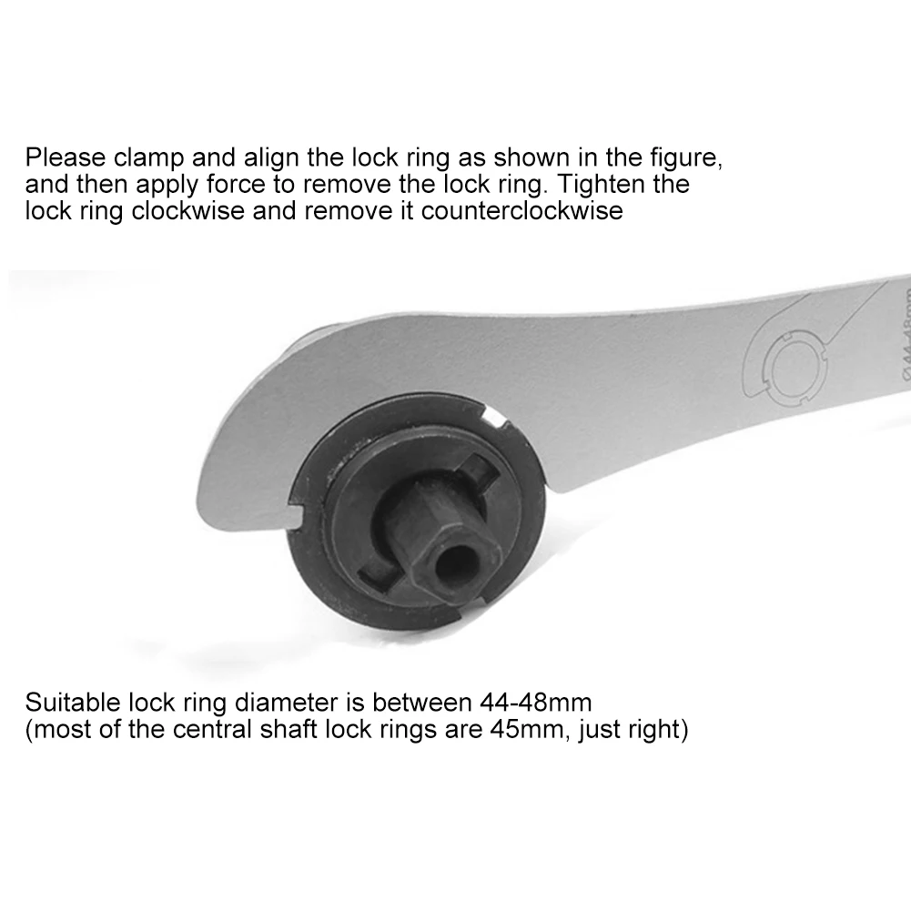 

BIKERSAY Bicycle Bottom Bracket Wrench Stainless Steel Bike Bottom Bracket Repair Tool Portable Maintenance Repair Tools