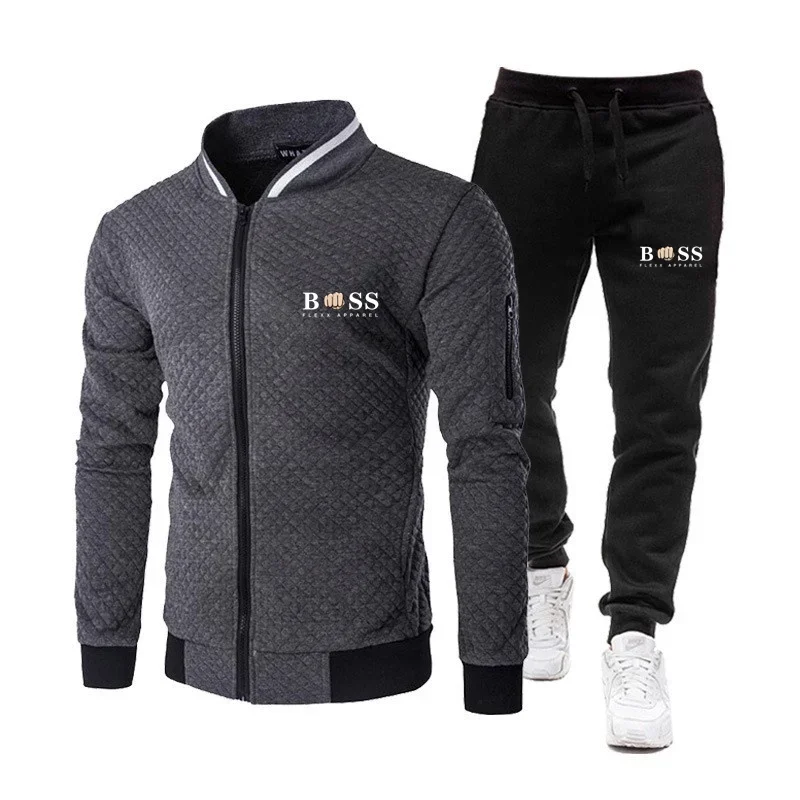 Men\'s baseball tempered pants set, sports set, classic fashion, spring and autumn, new style, 2024 new style