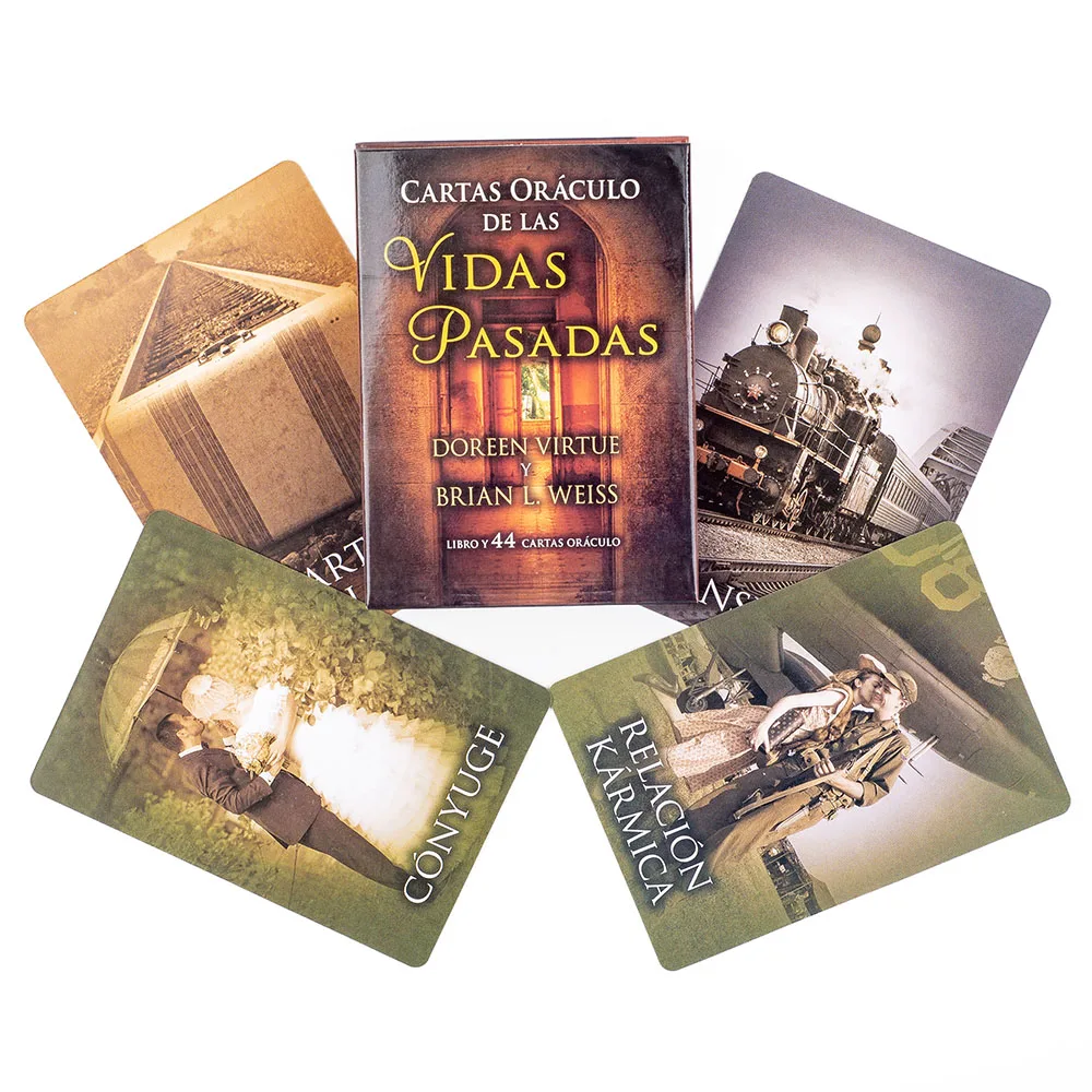 

Past Life Oracle Deck 44 Pcs Oracle Cards Spanish Language Edition 10.3*7.4cm
