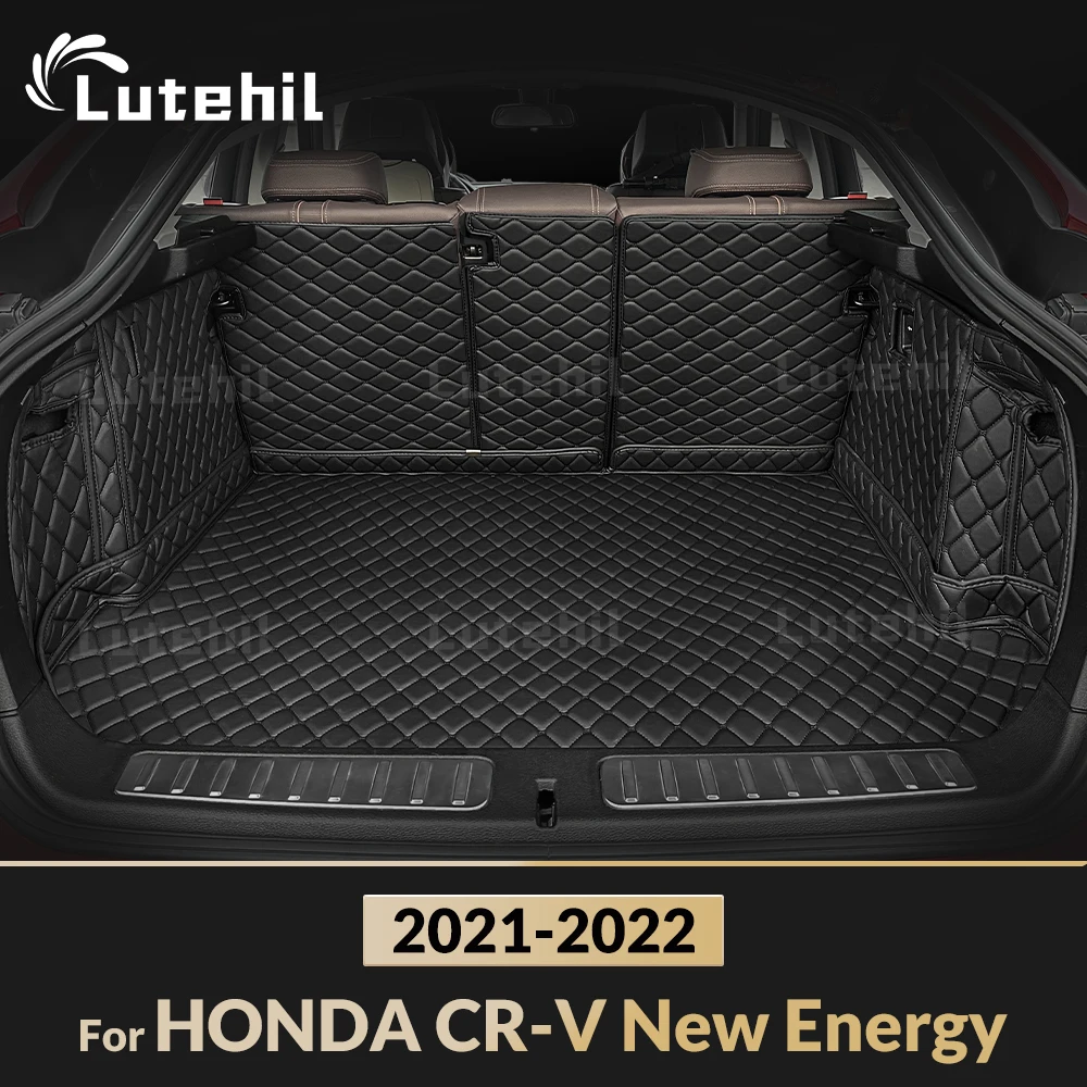 

Для HONDA CR-V New Energy 2021 2022, полный коврик для багажника Lutehil, чехол для багажника автомобиля, подкладка для багажника, аксессуары для интерьера