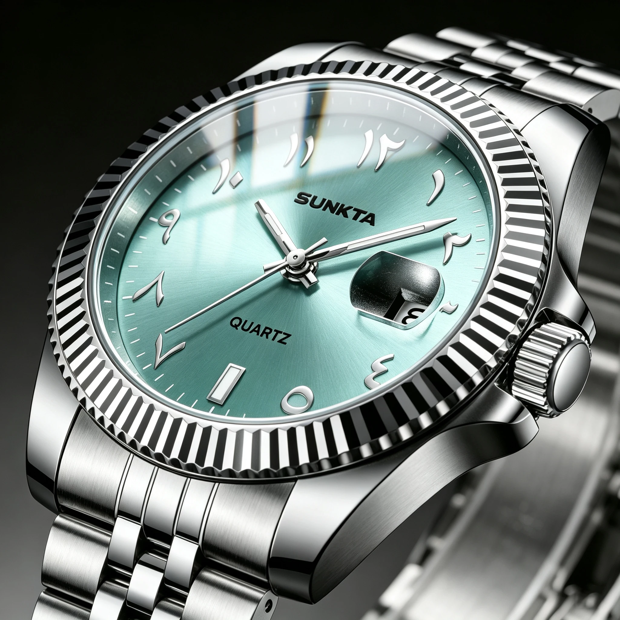 SUNKTA Top Trendige Herrenuhr aus Edelstahl, Wasserdicht, Business-Uhr mit Datum und Wochentag, Quarz, Kreative Herrenuhren, Reloj Hombre