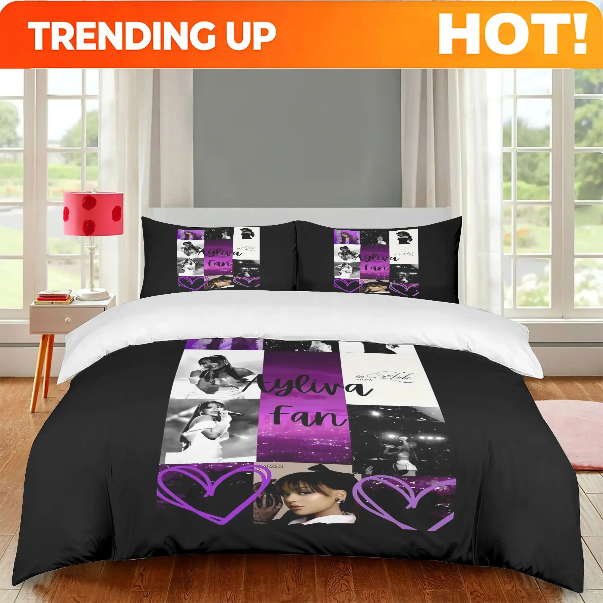 Customize Ayliva Everyday 3pcs bedding collection that suits small rooms large beds or shared spaces with subtle charm and match