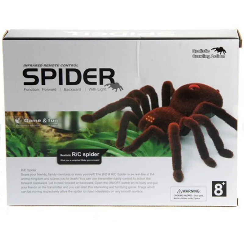모든 성인의 날 거미 장난감 장난감 놀이 만우절 시뮬레이션 거미 리모컨 거미 무서운 선물 장난감