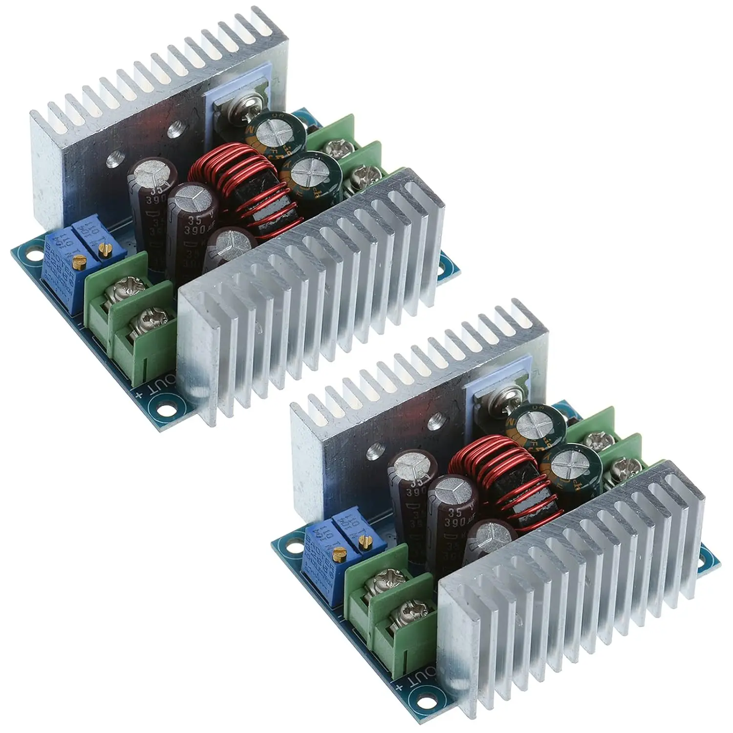 2PCS Constant Current CC CV Buck Converter Module DC 6-40V to 1.2-36V 20A 300W Adjustable Step Down Voltage Regulator Power