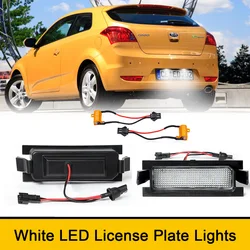 2x Canbus LED Tail License Plate Parking Lights For KIA PRO Ceed ED 2006-2011 Ceed MK2 JD 2012-2018 Hyundai I30 Tailgate Lamps