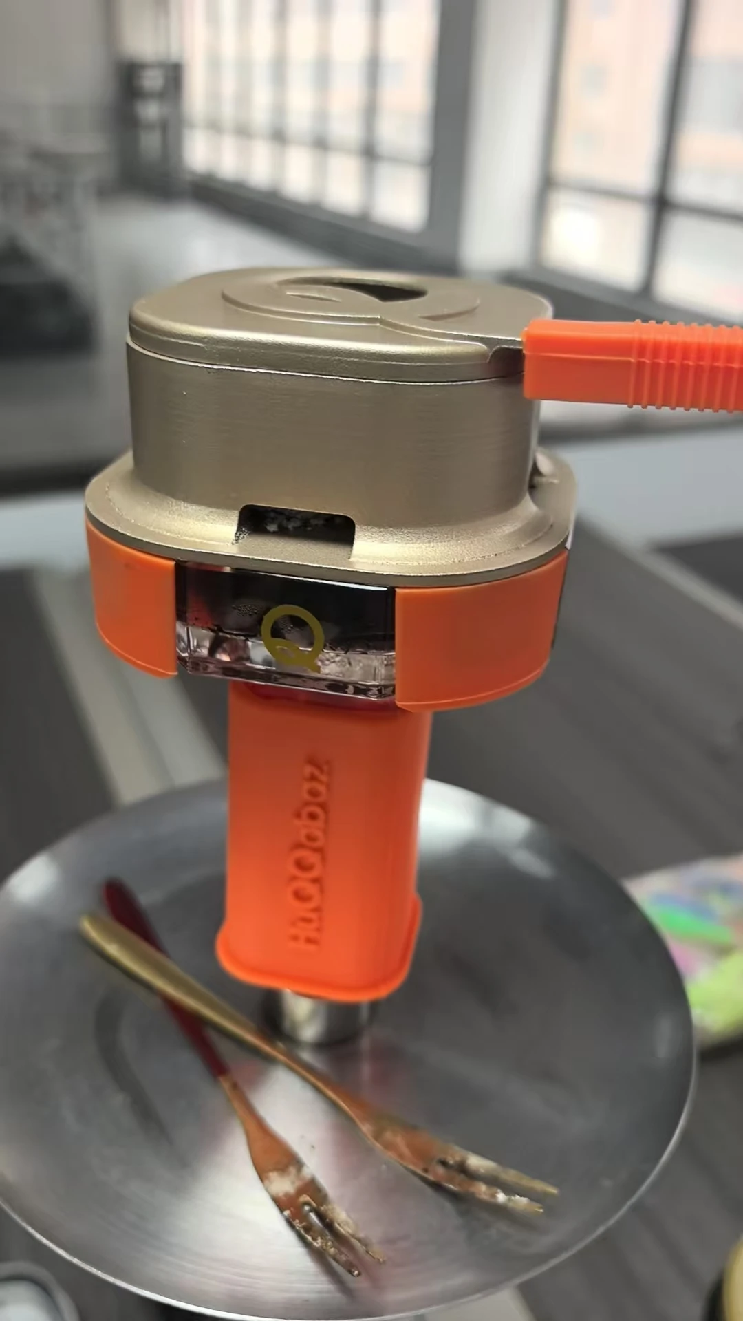 تم تصميمها بواسطة QUASAR BOWL لرأس الشيشة مع درع حراري من السيليكون، لا حاجة إلى رقائق معدنية لملحقات الشيشة الزجاجية الكريستالية #1