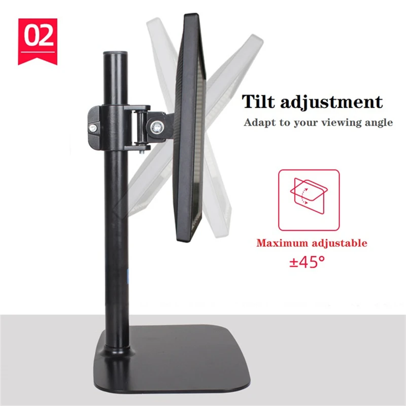 Soporte de Brazo para Monitor de Escritorio de 14"-32", Soporte para Pantalla Táctil LCD LED, Base para TV de Plasma, Soporte Metálico para PC, Soporte DZ20
