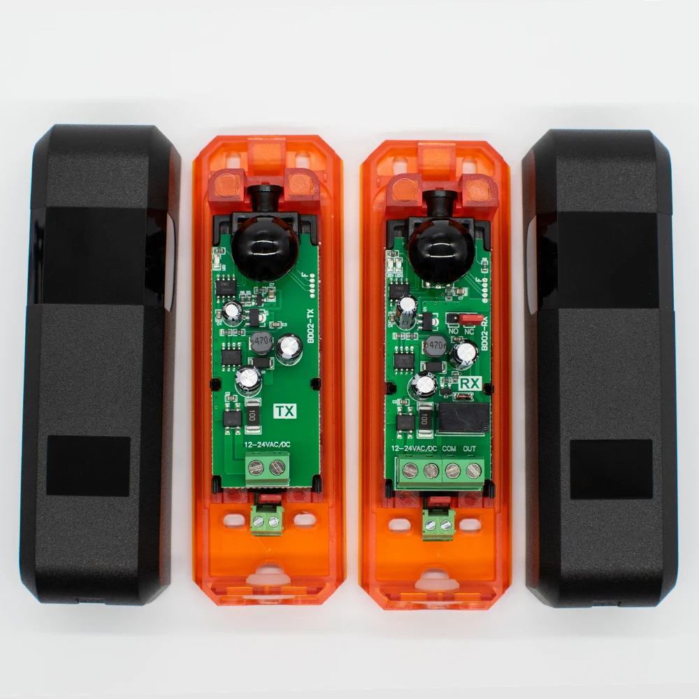 

5 шт. 12-24В 180 ° Инфракрасный лучевой детектор, датчик охранной сигнализации, фотоэлектрический датчик для автоматических ворот и гаражей