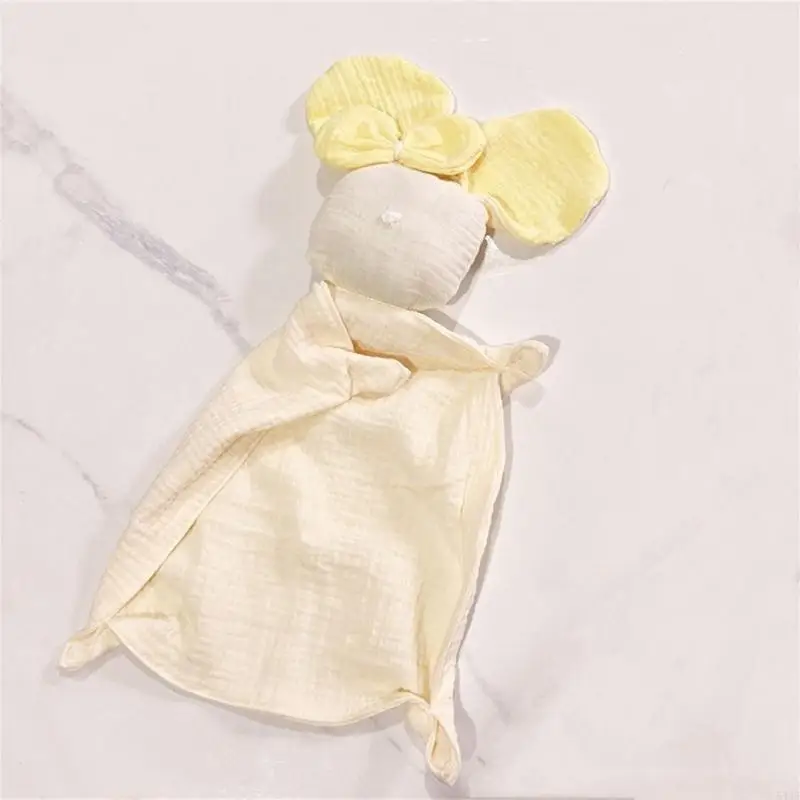 54DF بطانية من الموسلين القطني للأطفال لعبة النوم تهدئة استرضاء المناشف لعبة الدب المحشو تكبب لعبة الوليد الطفل دمية النوم