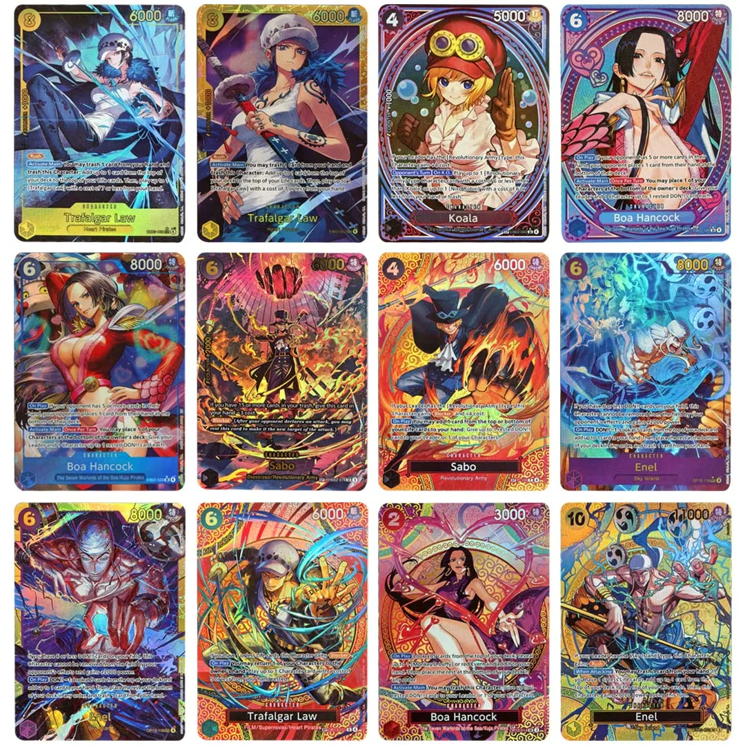 OP Series TCG Replica Character Cards, Special Parallel Holo Foil Trading Cards for Hobby Collectors & Deck Building Enthusiasts