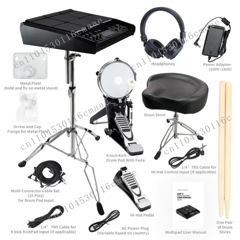 HDP-5 Multipad  Include  Metal Stand Bundle 8 Pads Professional Octapad Percussion Instrument Electric Drum Set Professional
