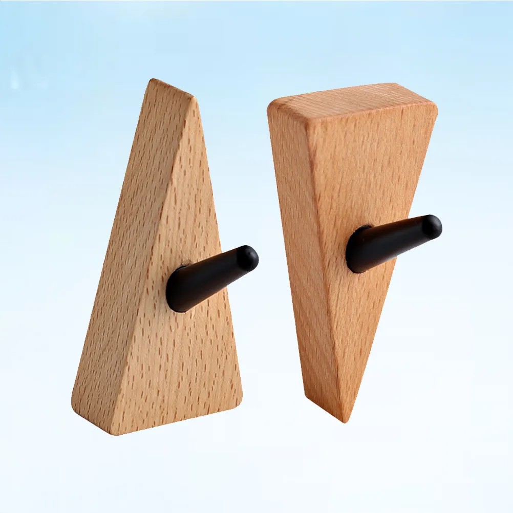 2Pcs Beech Door Back Hook Modern Adhesive Hanging Hook No Punch Clothes Hanger Wall Mount for Coats Hats Scarves Handbags Key