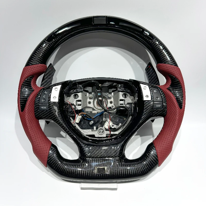 High-end Customization Hot Sale Real Carbon Fiber Customizable Leather  Suitable for Lexus Old Model GS 20112015 Steering wheel