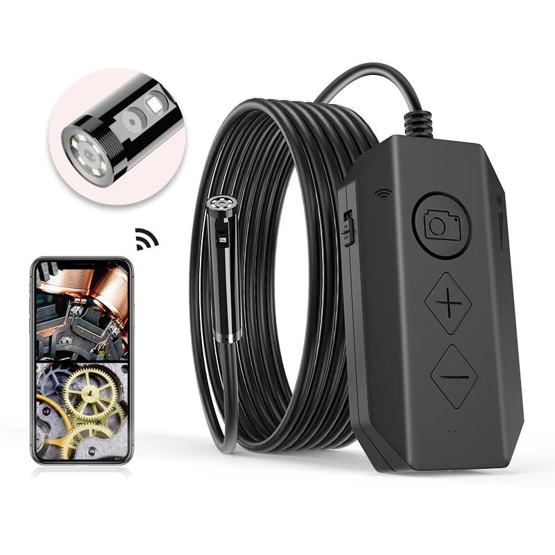 Wireless Snake Camera 1080P WiFi Inspection Camera HD Endoscope 1M Rigid Cable Borescope For and iPhone