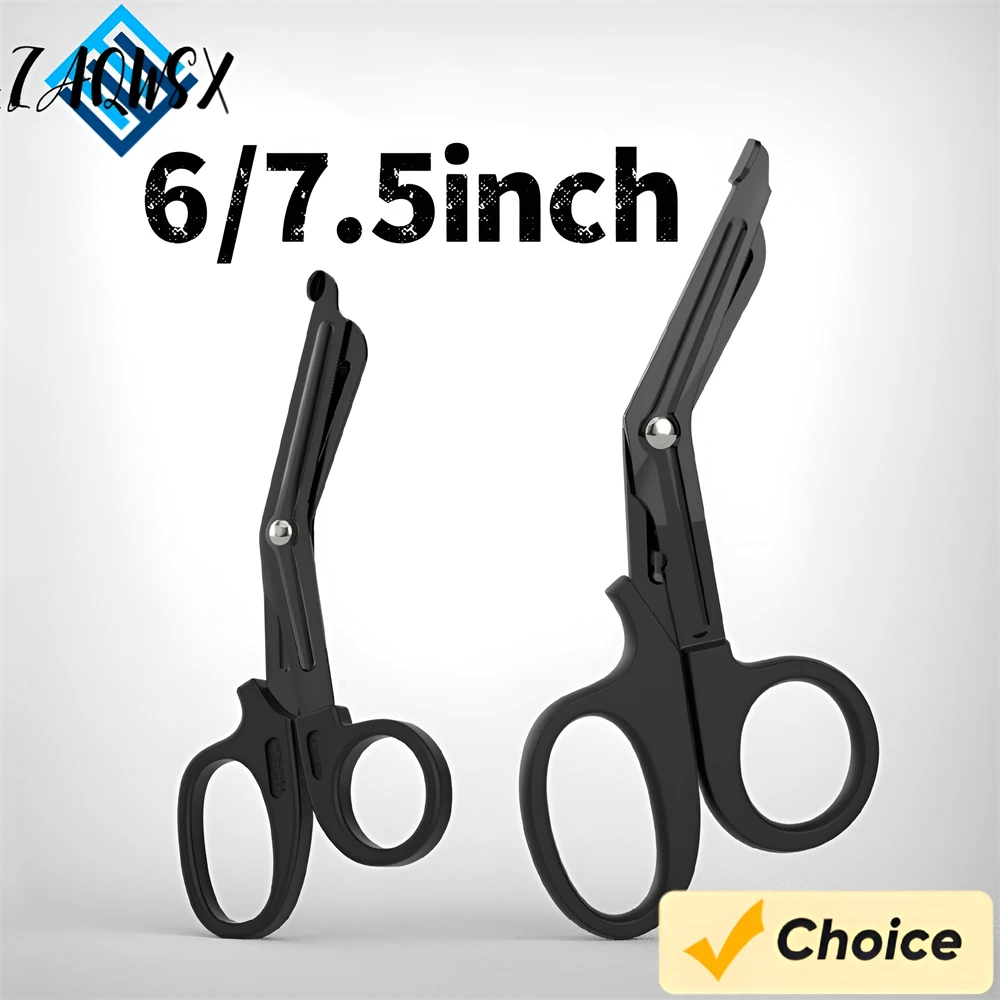 1/2/3/4/5pcs Emergency Medical Scissors Trauma Shears with Carabiner 18.5cm Bandage Shears and Military Bandage Scissors