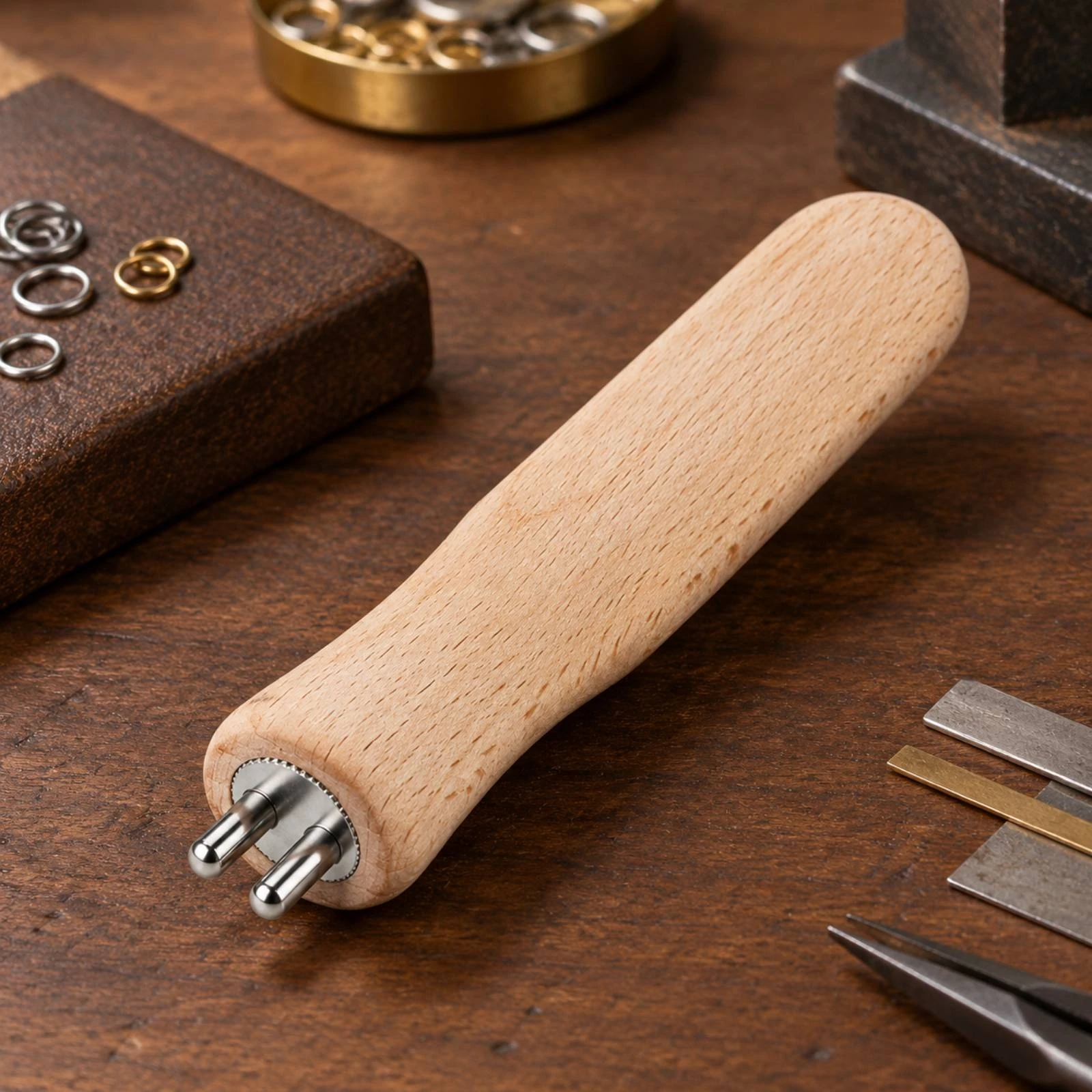 Handheld Jewelry Forming Tool with Wood Handle Easy to Use twinPost Wire Bender Wire Bender Fixture Sturdy Bending Jig Sturdy