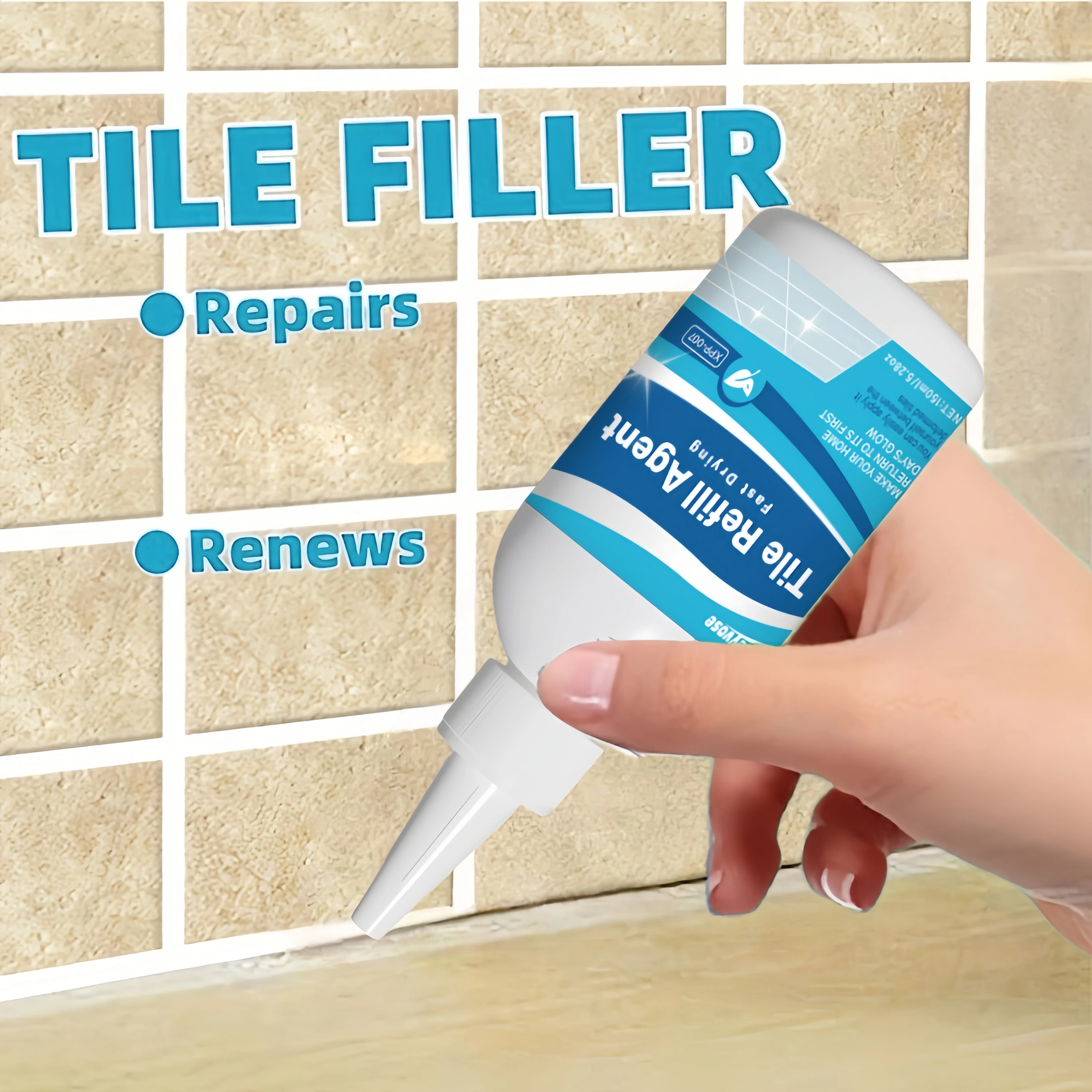 150ml Ceramic Tile Refill Grout Agent Waterproof Anti-Mold Joint Filler for Home Renovation